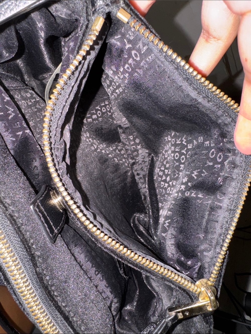 kate spade Black Velvet Satchel - Picture 9 of 11